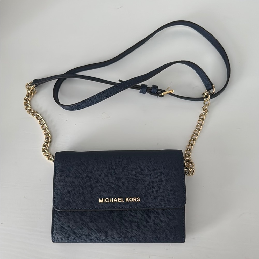 Michael Kors Navy Crossbody Bag